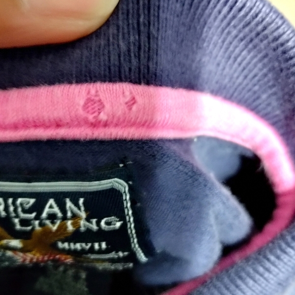 American Living Cotton Navy Blue Long-Sleeve Polo Dress  2/2T - Picture 9 of 9